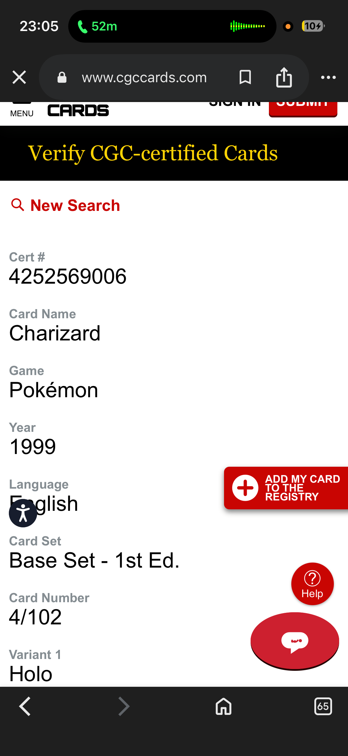 Pokémon Charizard 1999 Base Set - 1st Edition