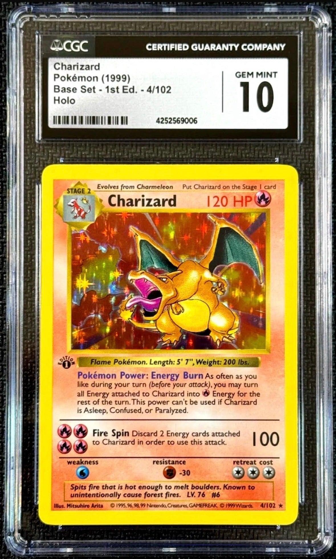 Pokémon  Charizard 1999  Base Set - 1st Edition