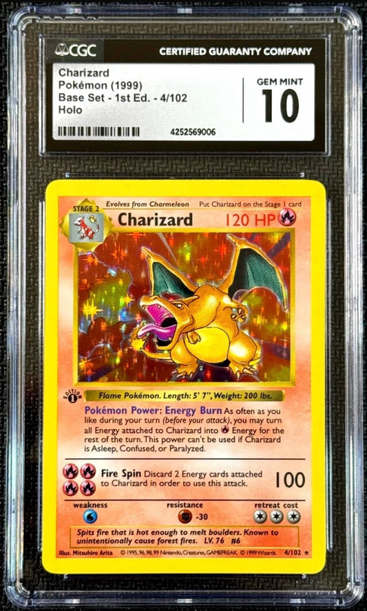 Pokémon  Charizard 1999  Base Set - 1st Edition
